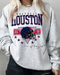 Houston Football Crewneck | Gildan Retro Helmet Sweatshirt (etsy image id: 7157614123)