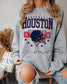Houston Football Crewneck | Gildan Retro Helmet Sweatshirt (etsy image id: 7157614145)