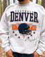 Denver Football Crewneck | Retro Helmet Graphic Sweatshirt (etsy image id: 7157619409)