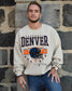 Denver Football Crewneck | Retro Helmet Graphic Sweatshirt (etsy image id: 7157619421)