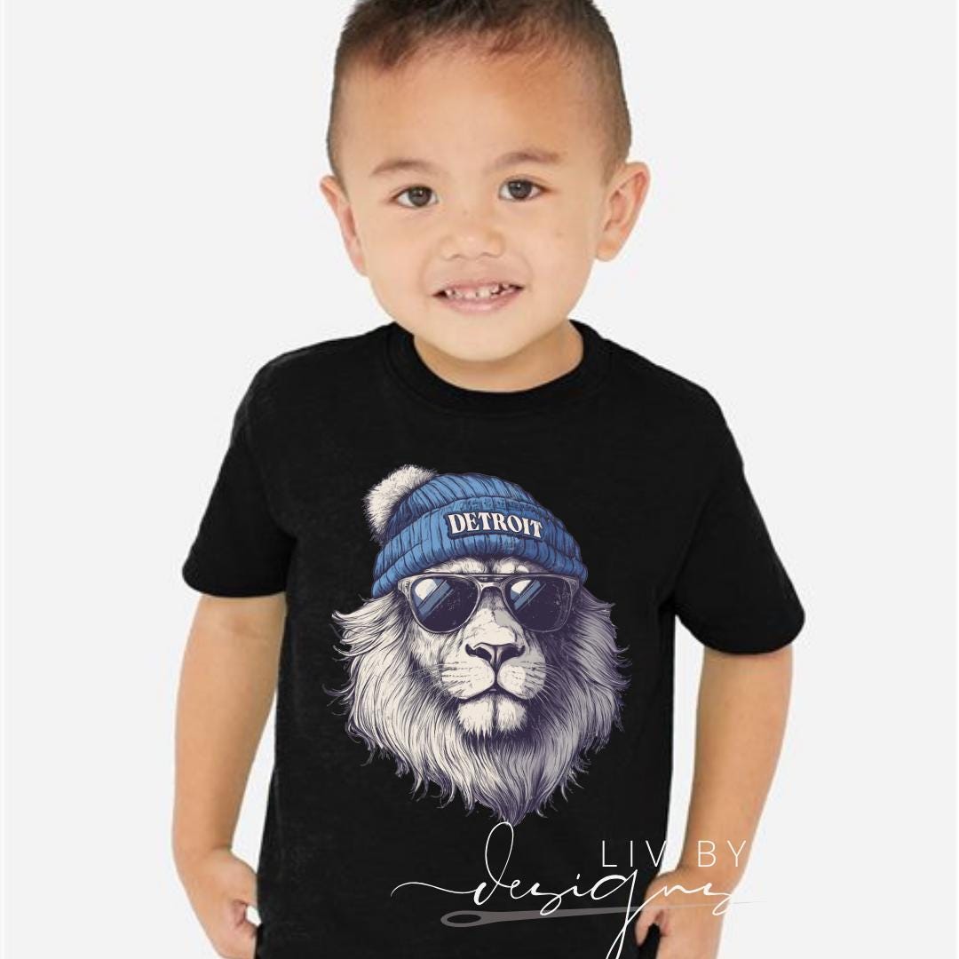 Detroit Crewneck Sweatshirt: Kids Football Spirit Apparel (etsy image id: 7264401164)