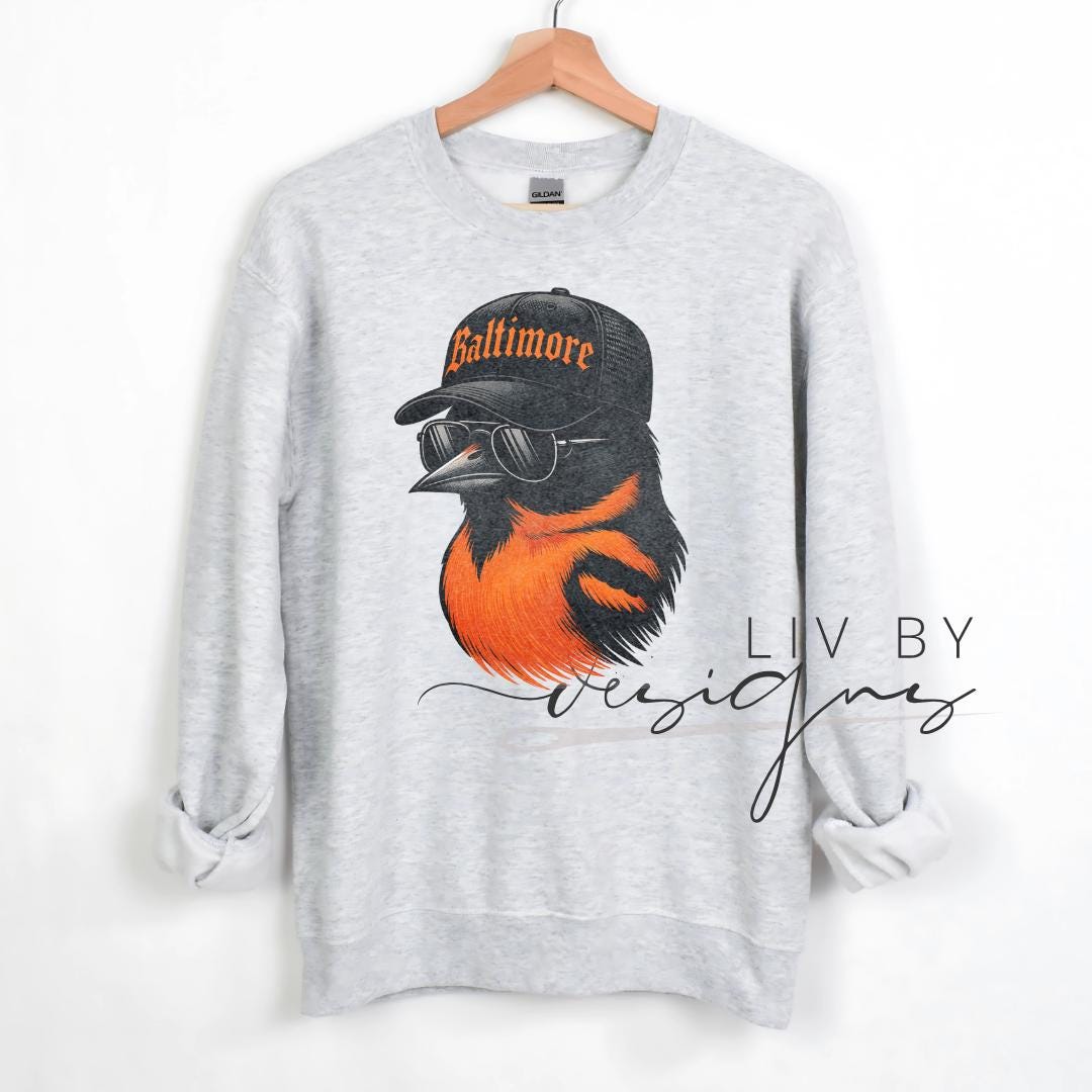 Baltimore Bird Fan Apparel | Sublimated Crewneck, Hoodie, Tee (etsy image id: 7312592425)