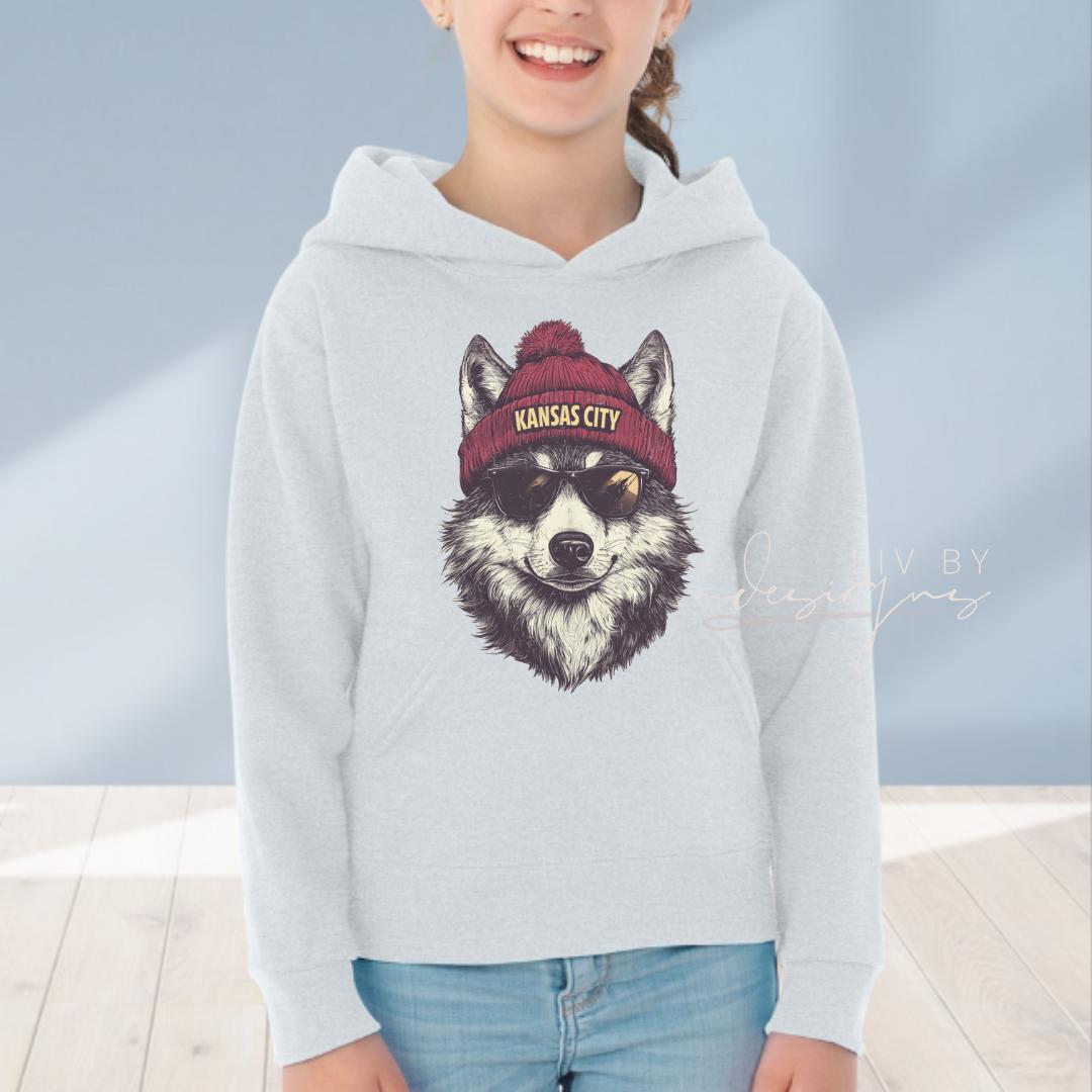 Kansas City Wolf Youth Shirt | Football Spirit Wear (etsy image id: 7325028570)
