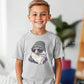 Kids ash gray football shirt with eagle graphic (etsy image id: 7372994531)