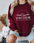 Spirit Lead Me Crewneck | Gildan Softstyle Crewneck | DTF Transfer | Faith- Based Comfort (etsy image id: 7464863742)