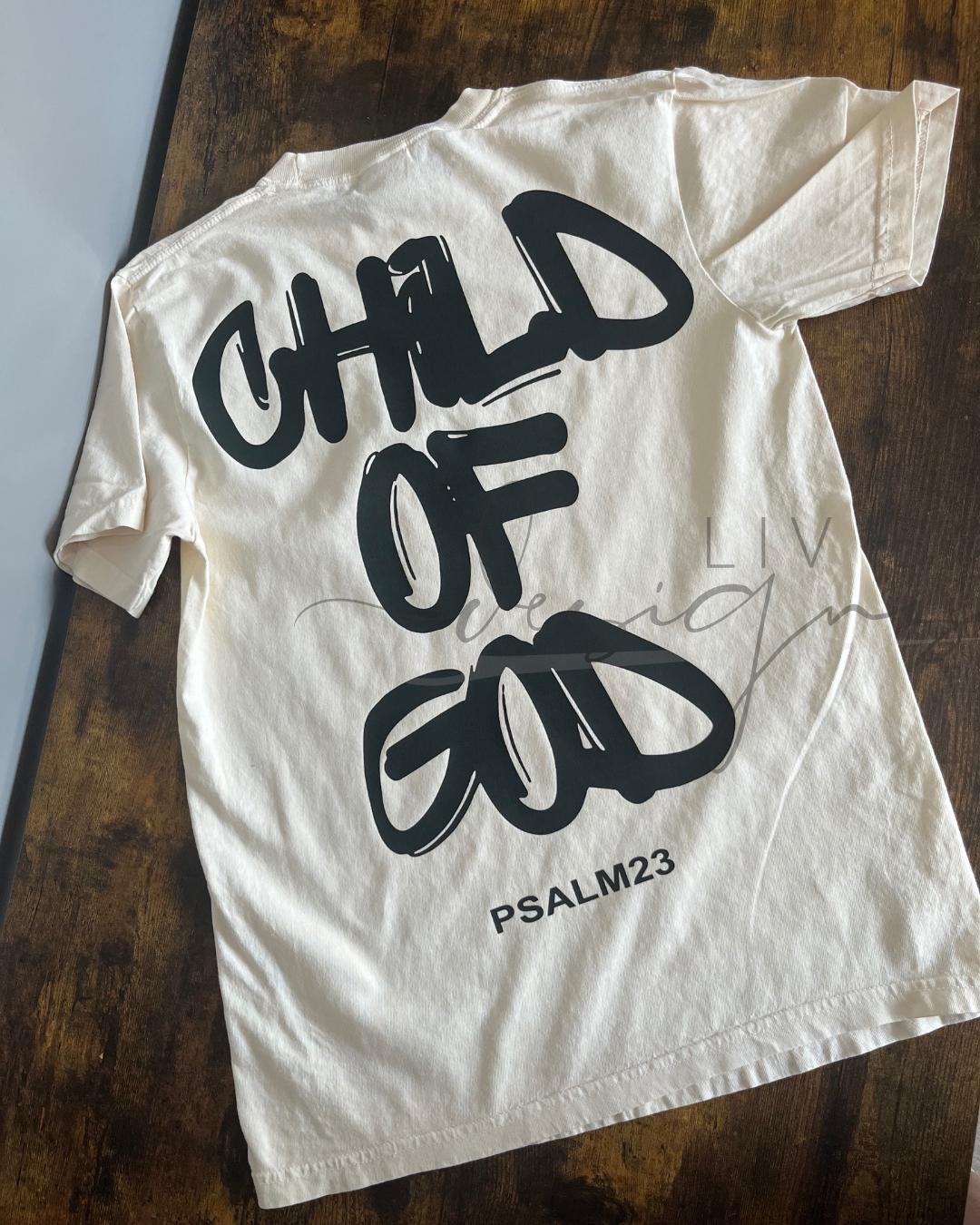 Christian faith-based oversized graphic tee styled with sunglasses outdoors (etsy image id: 7464967214)
