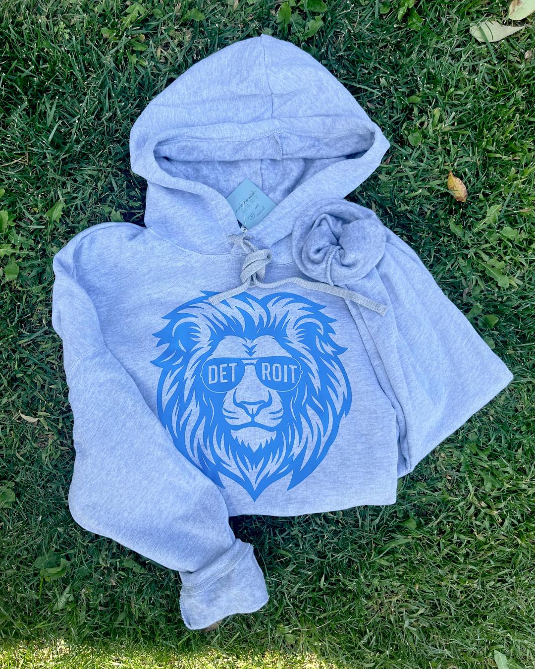 Detroit Football Crewneck or Hoodie | Lion DTF Print Apparel (etsy image id: 7464998850)