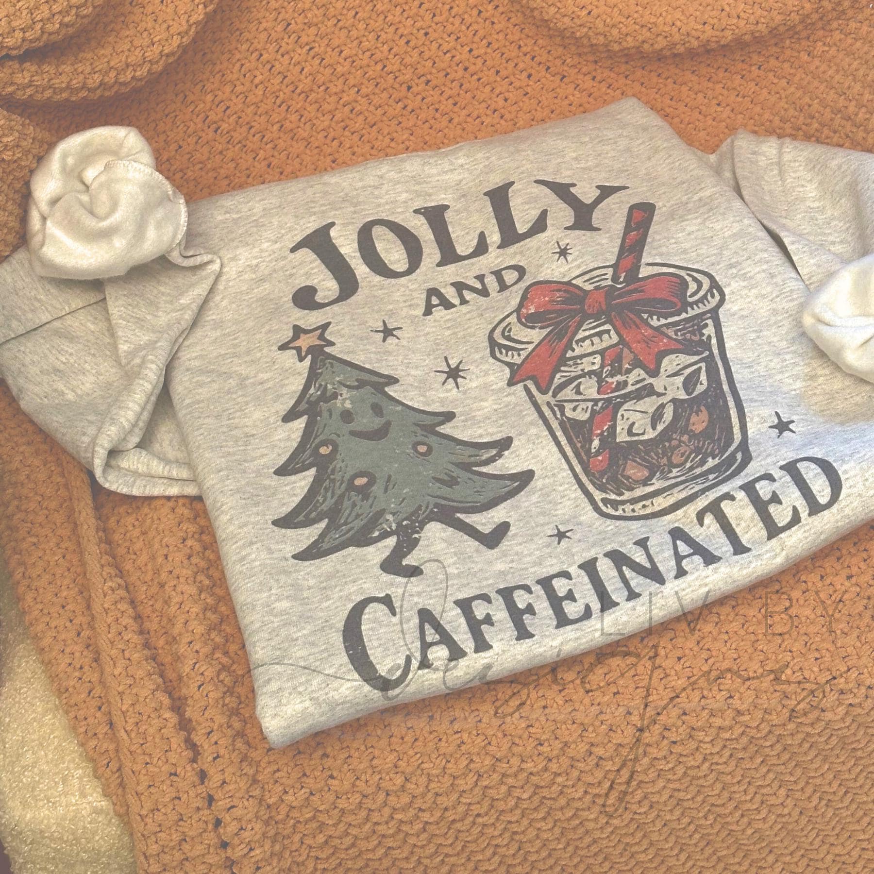 Cozy Christmas sweatshirt folded, perfect for holiday gifting (etsy image id: 7479574121)
