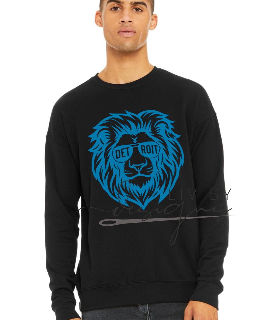 Detroit Football Crewneck or Hoodie | Lion DTF Print Apparel (etsy image id: 7512929611)