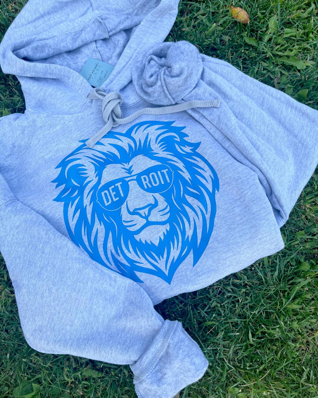 Detroit Football Crewneck or Hoodie | Lion DTF Print Apparel (etsy image id: 7512929979)