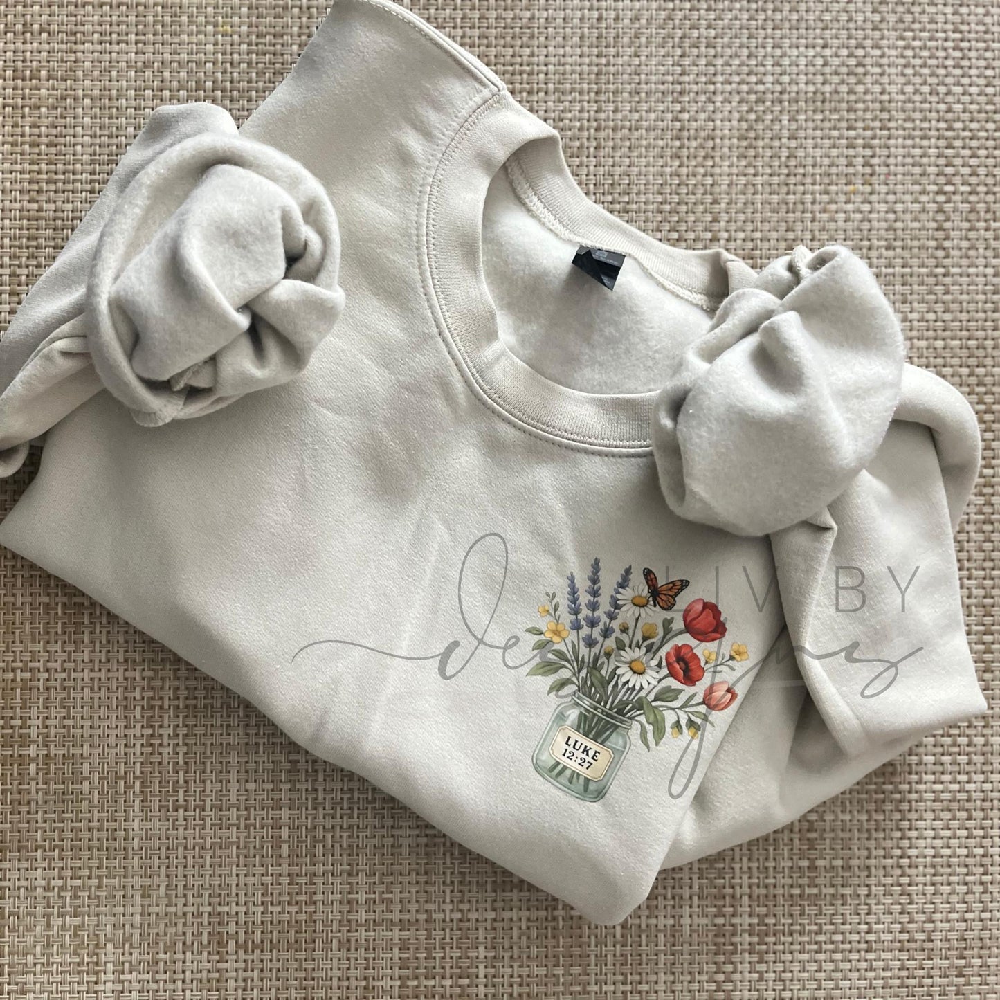 Consider the Wildflowers | Luke 12:27 Sweatshirt | Faith Based Crewneck | Bible Verse Floral Shirt