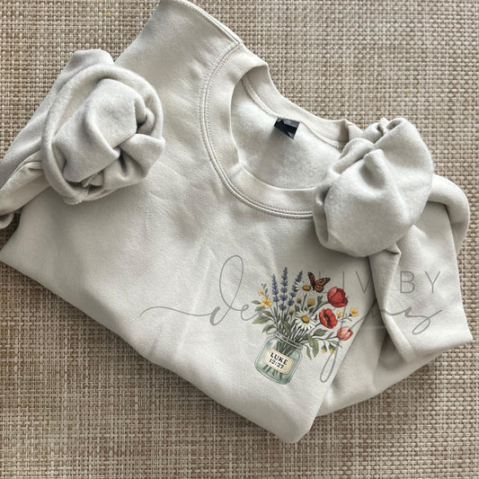 Consider the Wildflowers | Luke 12:27 Sweatshirt | Faith Based Crewneck | Bible Verse Floral Shirt (etsy image id: 7554656346)