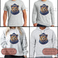 Chicago Bear Crewneck Sweatshirt | Gildan Ash Gray Unisex | Sublimated Bear Graphic | Chicago Sports Fan Sweatshirt