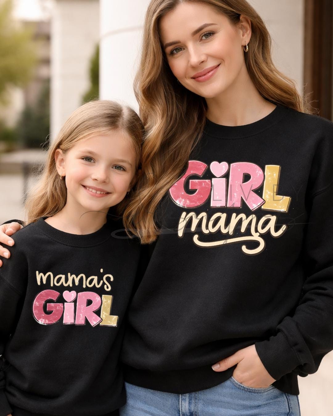 Girl Mama Sweatshirt | Mama’s Girl Matching Crewnecks | Mommy and Me Outfit | Girl Mom Gift | Toddler & Adult Crewneck (etsy image id: 7601798467)