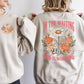 Christian faith-based crewneck sweatshirt featuring floral artwork and the phrase “In the Waiting, God Is Working” inspired by Isaiah 40:31, shown on a neutral Gildan Heavy Blend sweatshirt. (etsy image id: 7602563027)