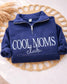 Moms Club Embroidered Quarter Zip Sweatshirt | Cozy Fleece Pullover (etsy image id: 7605293102)