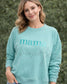 Mama and Mini Matching Sweatshirts, Embroidered Mama Crewneck, Mommy and Me Outfits, Enza Boxy Crewneck, Matching Family Sweatshirts (etsy image id: 7616771830)