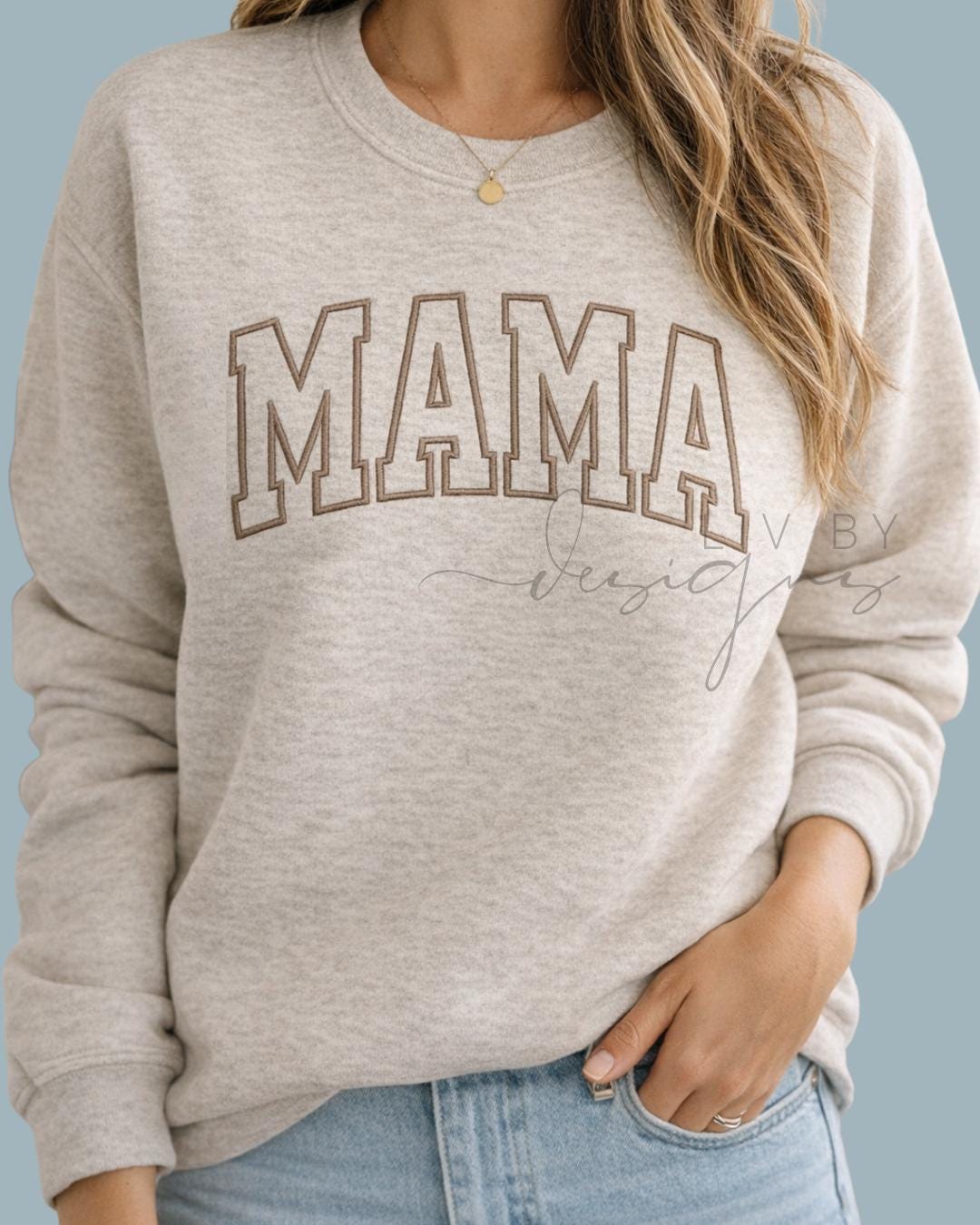 Customized Mama Crewneck | Personalized Name Sweatshirt | Personalized for Grandma, Auntie, Mama Crewneck | Mother's Day Special Gift (etsy image id: 7629676573)