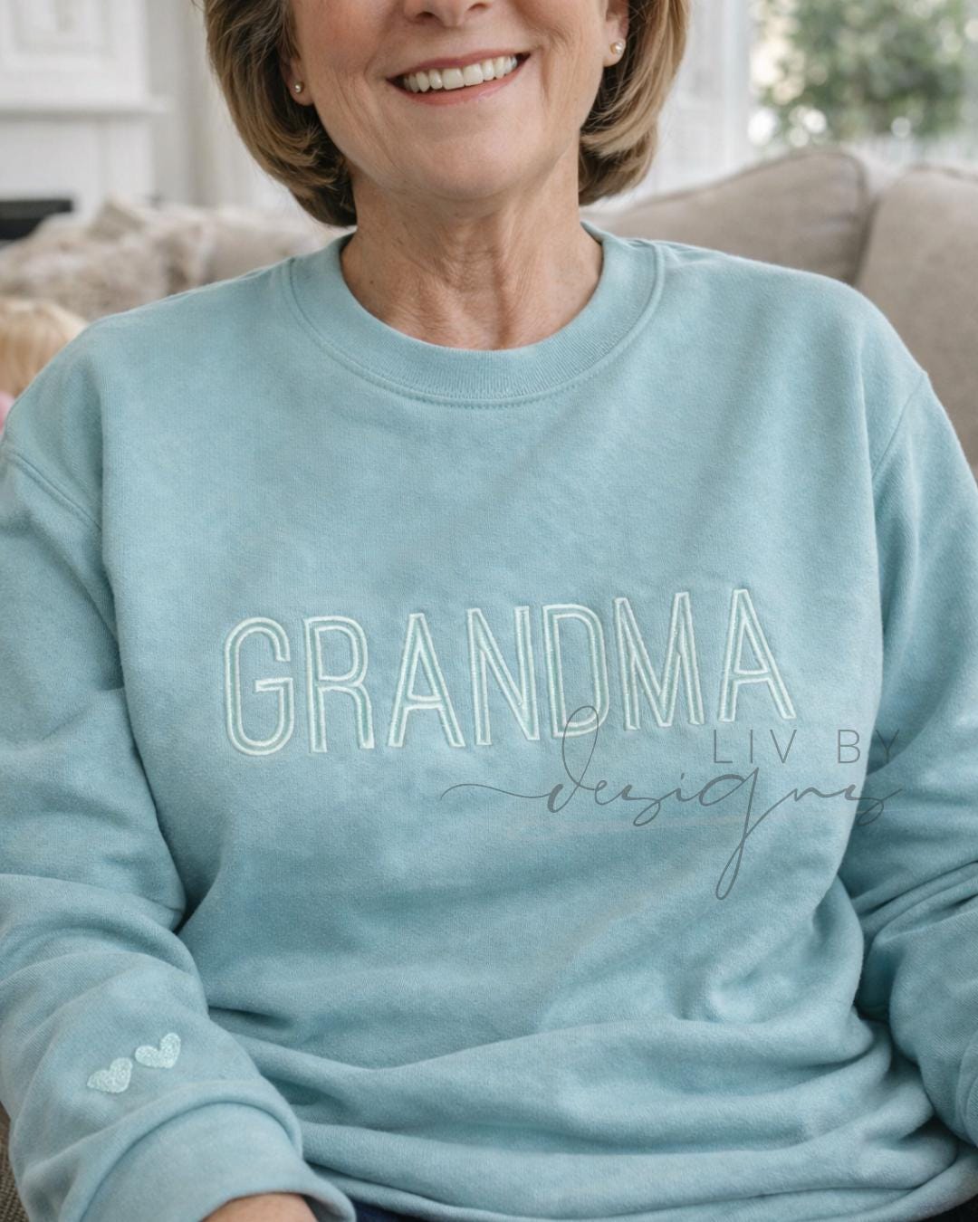Customized Gift for Grandma, Personalized Mother's Day gift  | Family Keepsake Sweater for Mom, Grandma, Aunt (etsy image id: 7630570513)