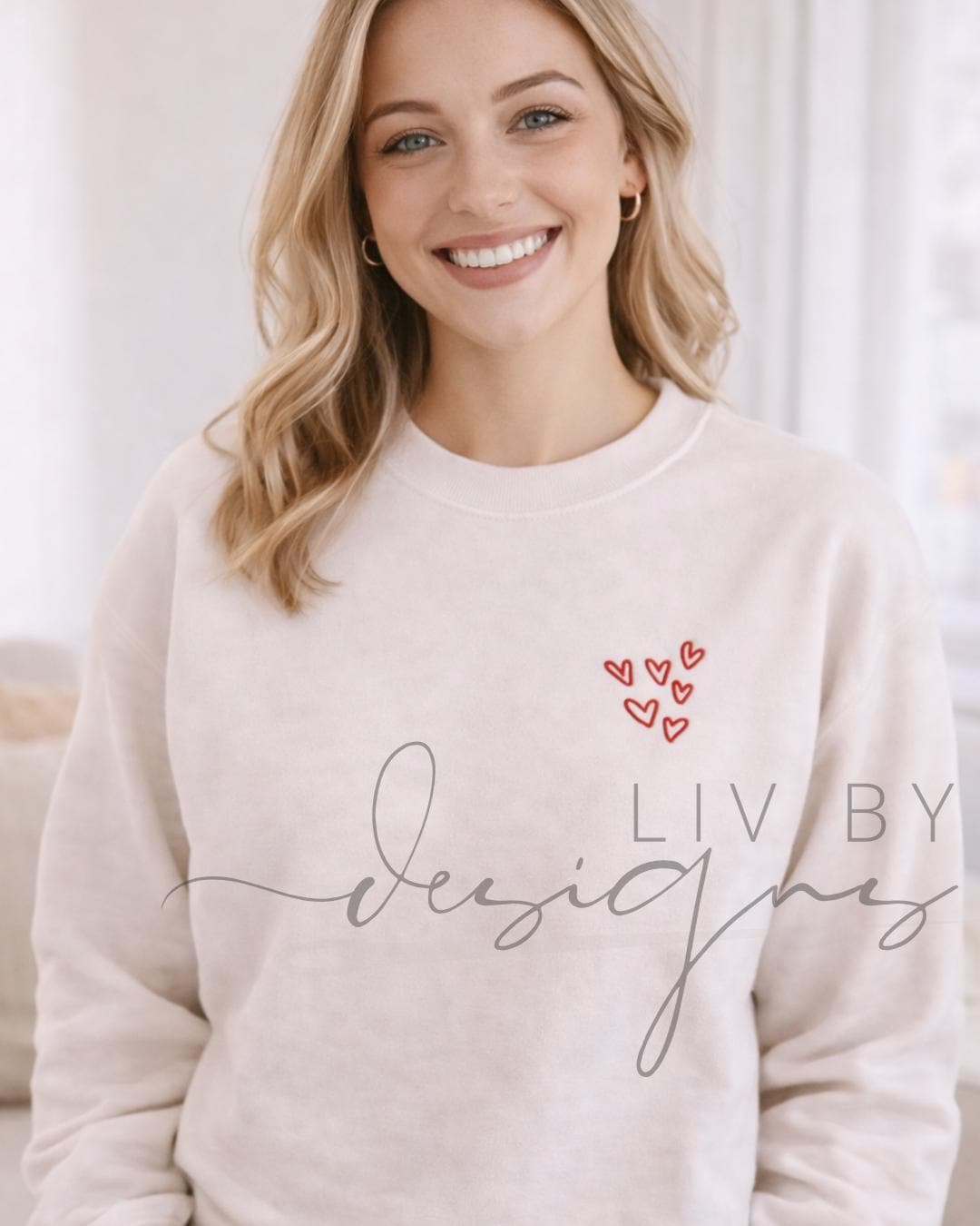 Embroidered Heart Crewneck Sweatshirt | Minimal Heart Sweatshirt | Gildan Crewneck | Valentine Embroidered Sweatshirt (etsy image id: 7643881697)