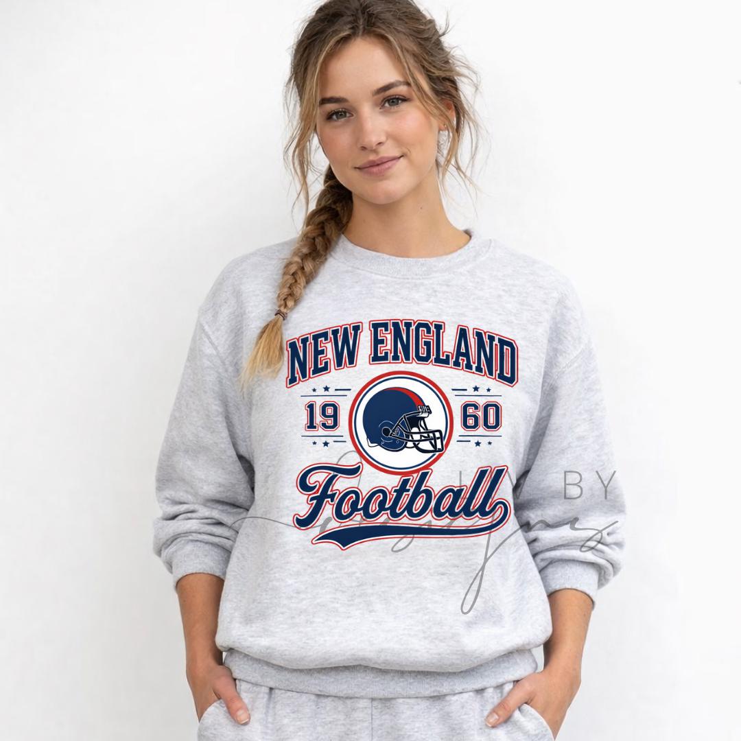 Vintage New England Football Sweatshirt | Game Day Pullover (etsy image id: 7653095314)