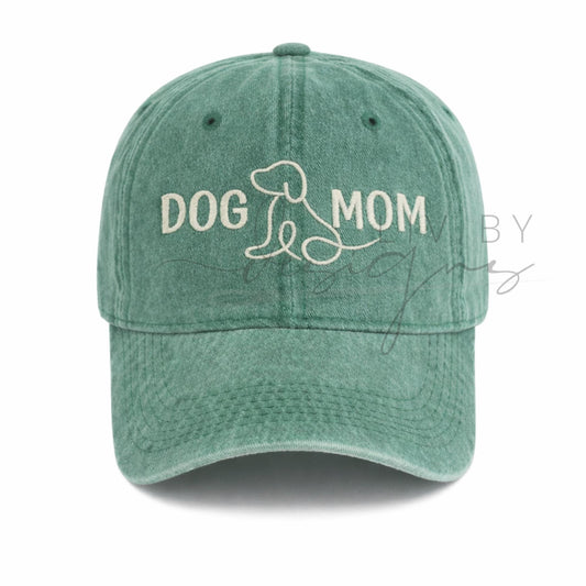 Dog Mom Embroidered Hat | Embroidered Adjustable Hat | Gift Idea for Pet Lovers | (etsy image id: 7666232064)