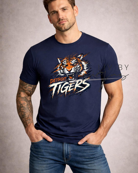 Tigers Baseball Comfort Colors T-Shirt | Vintage Graphic Tee (etsy image id: 7693437111)