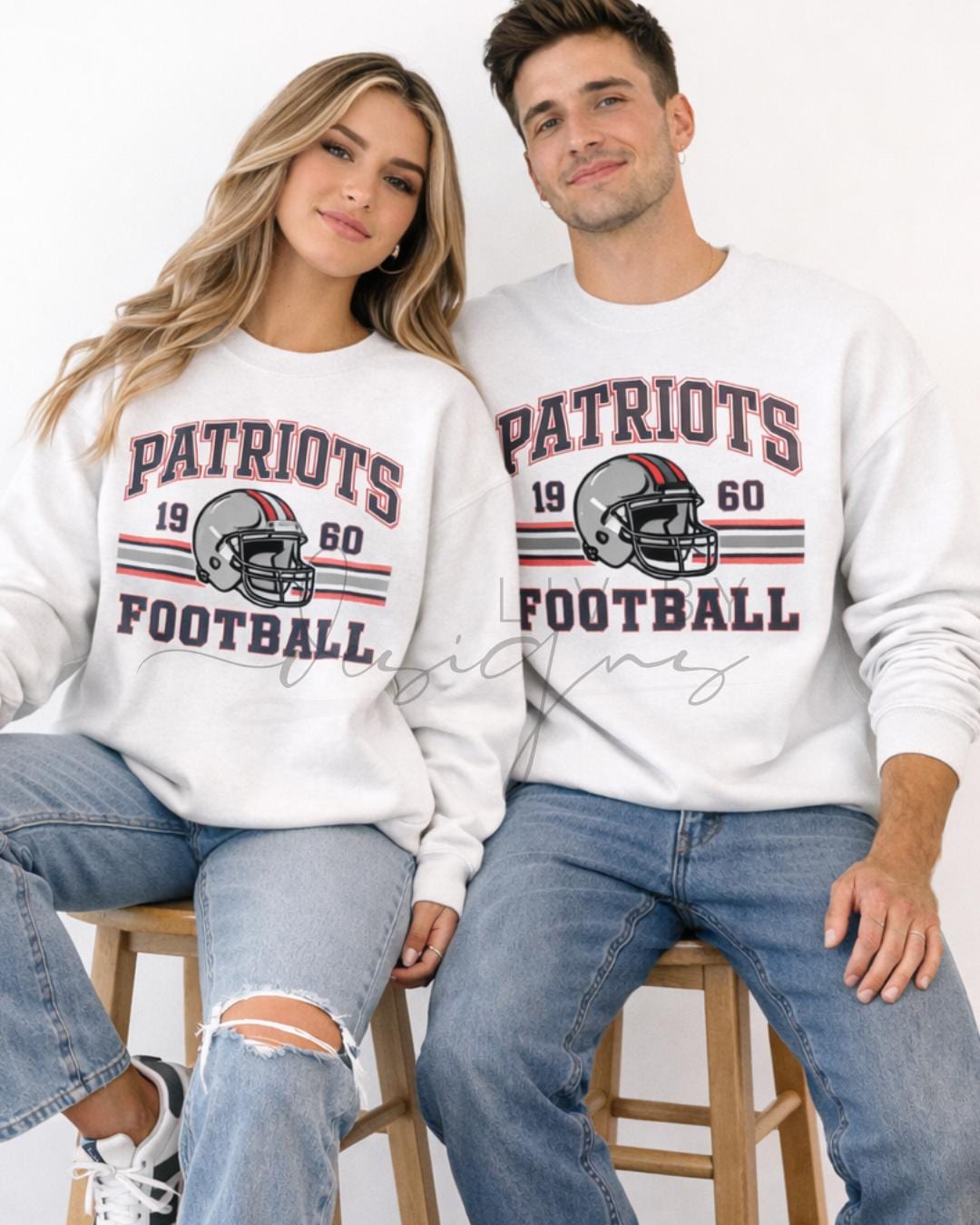 Patriots Football Sweatshirt | Game Day Pullover (etsy image id: 7702663737)