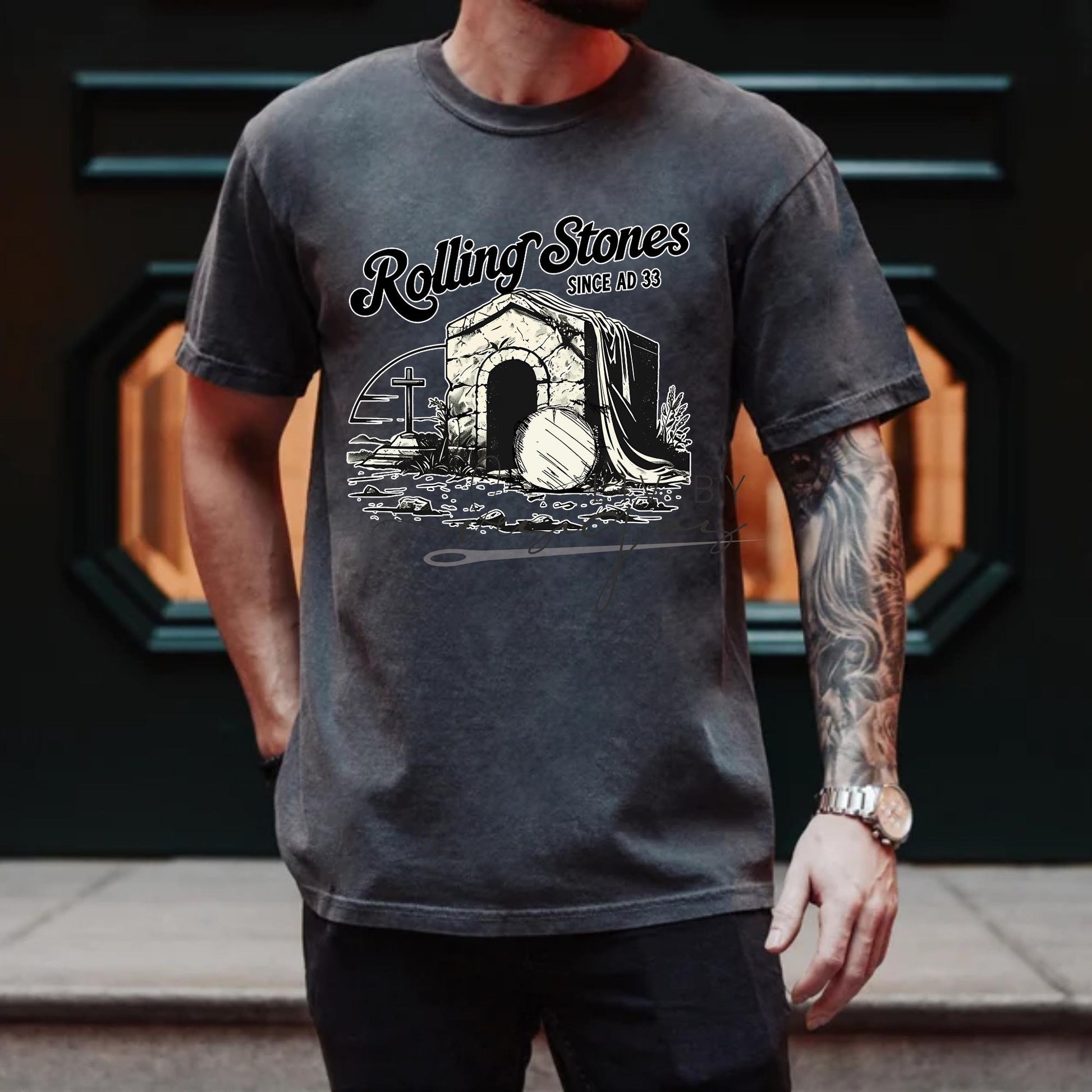 Rolling Stones Since AD 33 Christian Tee | Comfort Colors T-Shirt | Christian T-Shirt (etsy image id: 7735067182)