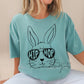 Hip Hop Bunny T-Shirt, Easter Spring Comfort Colors Apparel, DTF Graphic Tee (etsy image id: 7735092776)