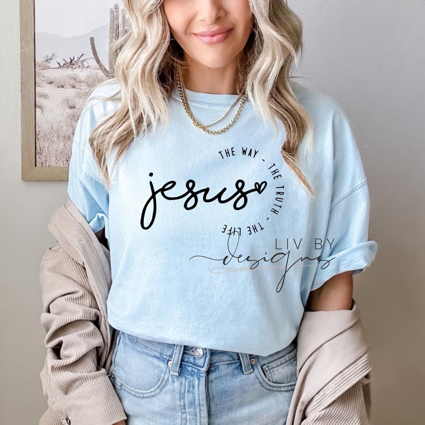 The way, the truth, the life tee | Comfort Colors Christian T-Shirt |  | Bible Verse Shirt | Religious DTF Design | Unisex Christian Apparel (etsy image id: 7783024537)
