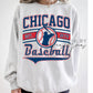 Chicago Baseball Crewneck Sweatshirt | Vintage Graphic Pullover | Bella Canvas Fleece (etsy image id: 7842475686)