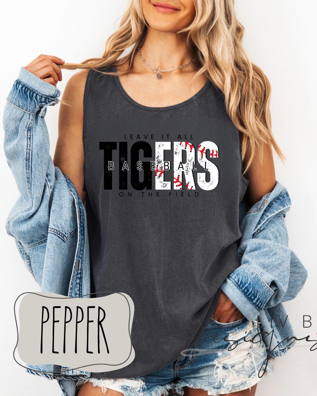 Detroit Tigers Baseball Tank Top | Vintage Tiger Graphic Summer Shirt (etsy image id: 7890975776)