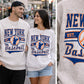 New York Baseball Distressed Graphic Crewneck Sweatshirt, Unisex Fleece Pullover (etsy image id: 7905377962)