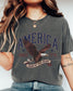 Fourth of July Tshirt, Patriotic Retro tee, Comfort Colors Tee | Patriotic floral Graphic, USA Retro Shirt (etsy image id: 7932876786)