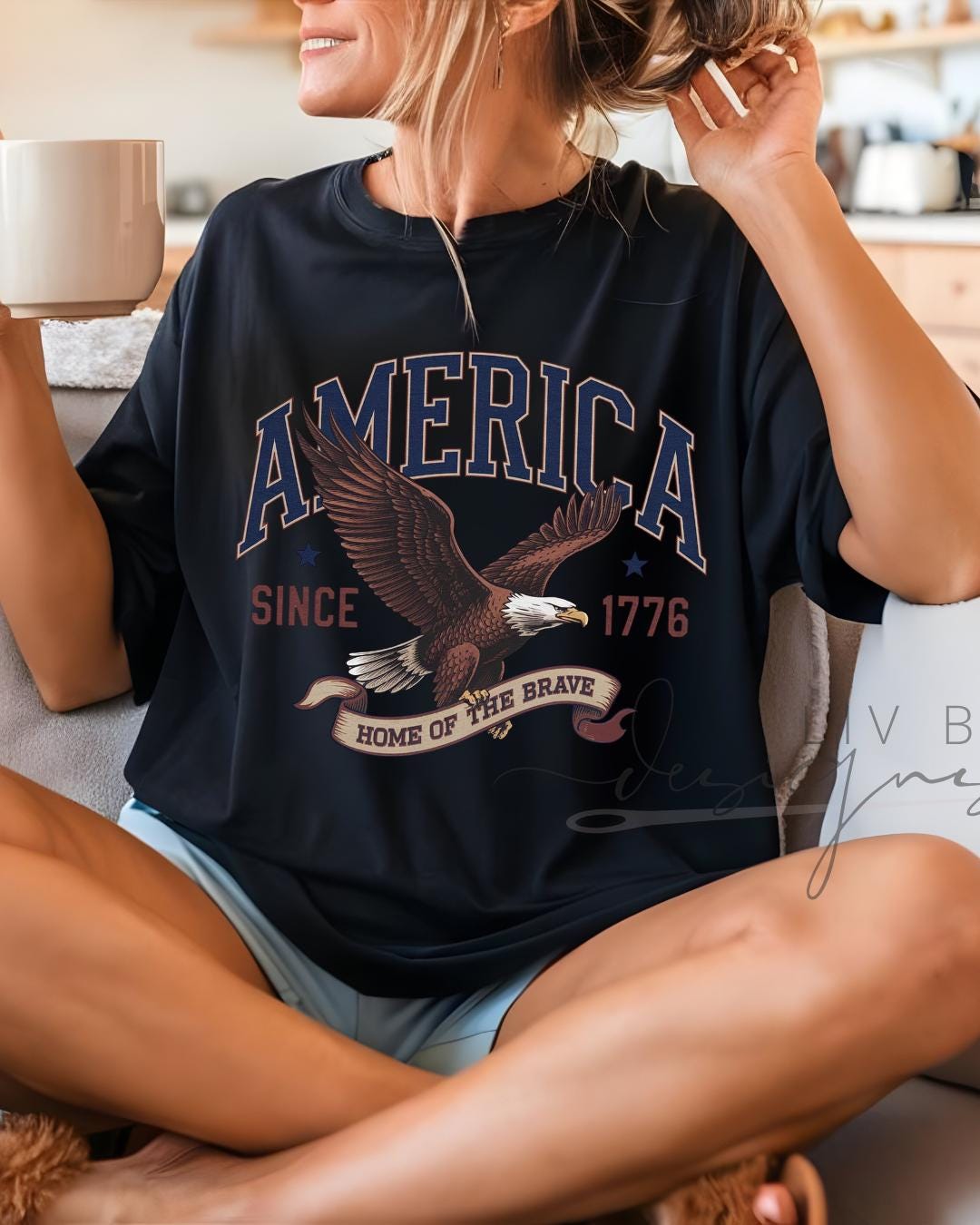 Fourth of July Tshirt, Patriotic Retro tee, Comfort Colors Tee | Patriotic floral Graphic, USA Retro Shirt (etsy image id: 7932877204)