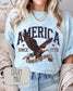 Fourth of July Tshirt, Patriotic Retro tee, Comfort Colors Tee | Patriotic floral Graphic, USA Retro Shirt (etsy image id: 7932877214)