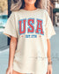 Fourth of July Tshirt, Patriotic Retro tee, Comfort Colors Tee | Patriotic large letter Graphic, USA Retro Shirt (etsy image id: 7932880668)