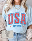 Fourth of July Tshirt, Patriotic Retro tee, Comfort Colors Tee | Patriotic large letter Graphic, USA Retro Shirt (etsy image id: 7932880758)