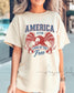 Fourth of July Tshirt, Patriotic Retro tee, Comfort Colors Tee | Patriotic land of the free, USA Retro Shirt (etsy image id: 7932881810)