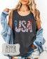 Fourth of July Tank top, Patriotic Retro tank, Comfort Colors Tank top | Patriotic large letter Graphic, USA Retro Shirt (etsy image id: 7933607370)