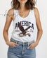 Fourth of July Tank top, Patriotic Retro tank, Comfort Colors Tank top | Patriotic land of the free Graphic, USA Retro Shirt (etsy image id: 7933766054)