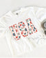 Floral USA Graphic Crop Top | Comfort Colors Patriotic Cropped T-shirt (etsy image id: 7938379266)