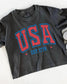 Fourth of July Cropped Tshirt, Patriotic Retro boxy tee, Comfort Colors Cropped Tee | Patriotic large letter Graphic, USA Retro Shirt (etsy image id: 7938392130)