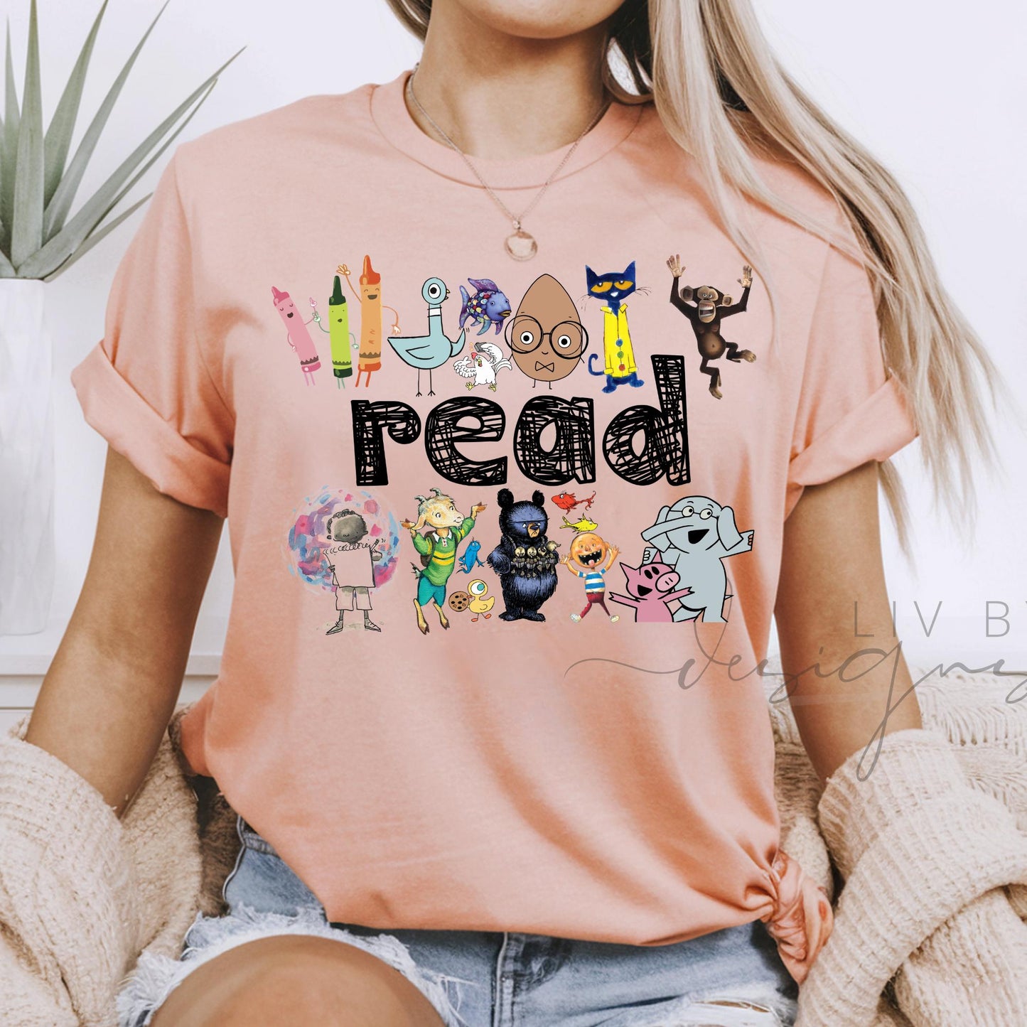 Teacher Tee Reading Month Comfort Color  | Matching Bestie Teacher Tees, Teacher Appreciation Gift for Elementary Teacher, Reading Tee (etsy image id: 7938547692)