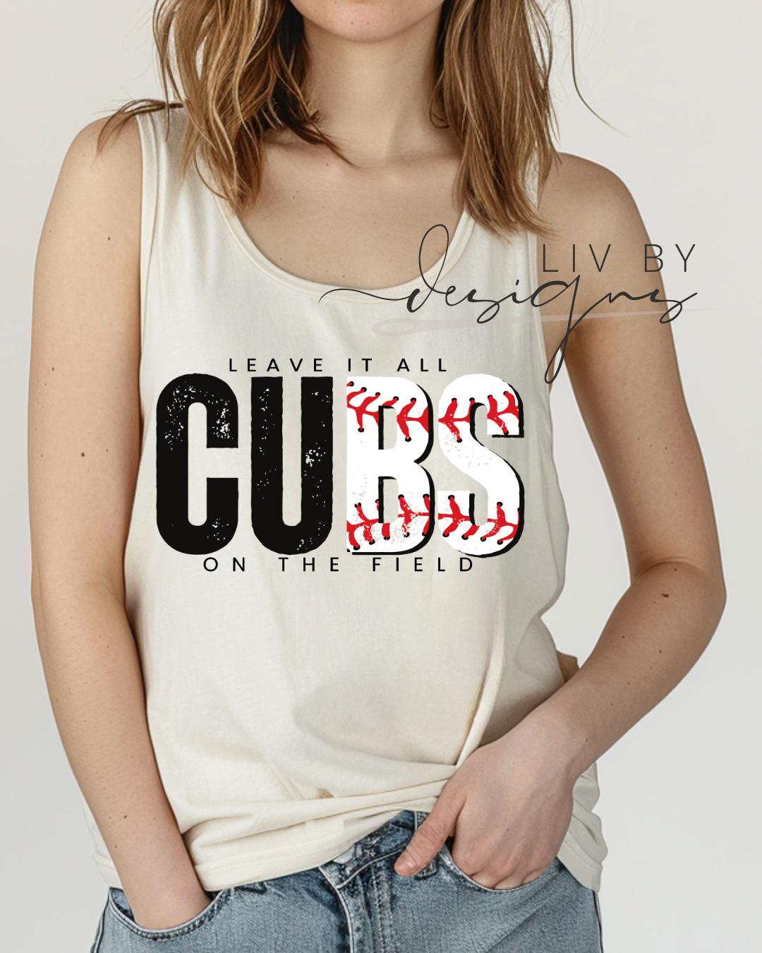 Chicago Baseball Tank Top | Vintage Cubs Graphic Summer Shirt (etsy image id: 7938938533)