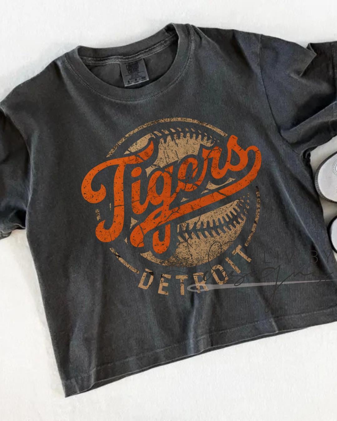 Tigers Baseball Crop Top | Comfort Colors Detroit Baseball Cropped T-Shirt (etsy image id: 7940033201)