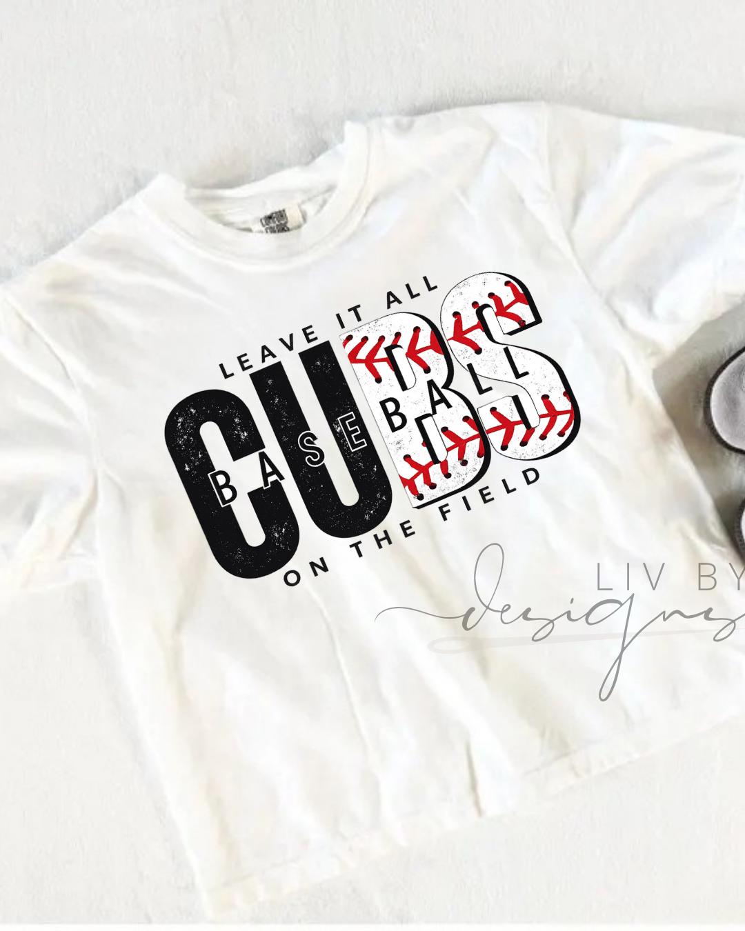 Chicago Cubs Baseball Comfort Colors Crop Top | Game Day Apparel Cropped Tshirt (etsy image id: 7940041973)