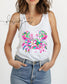 Crabby Summer Comfort Colors Tank | Summer Boating Graphic Tee, Floral & Bright Crabby (etsy image id: 7940865440)