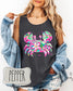 Crabby Summer Comfort Colors Tank | Summer Boating Graphic Tee, Floral & Bright Crabby (etsy image id: 7940865468)
